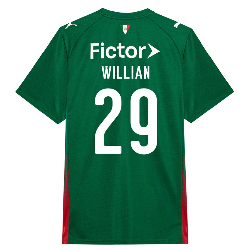 Danxen Damen Willian #29 Grün Rot Weiß Heimtrikot Trikot 2026/27 T-Shirt