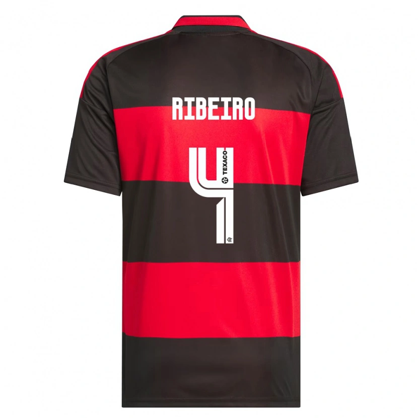 Danxen Damen Valmir Ribeiro #4 Rot Schwarz Weiß Heimtrikot Trikot 2026/27 T-Shirt