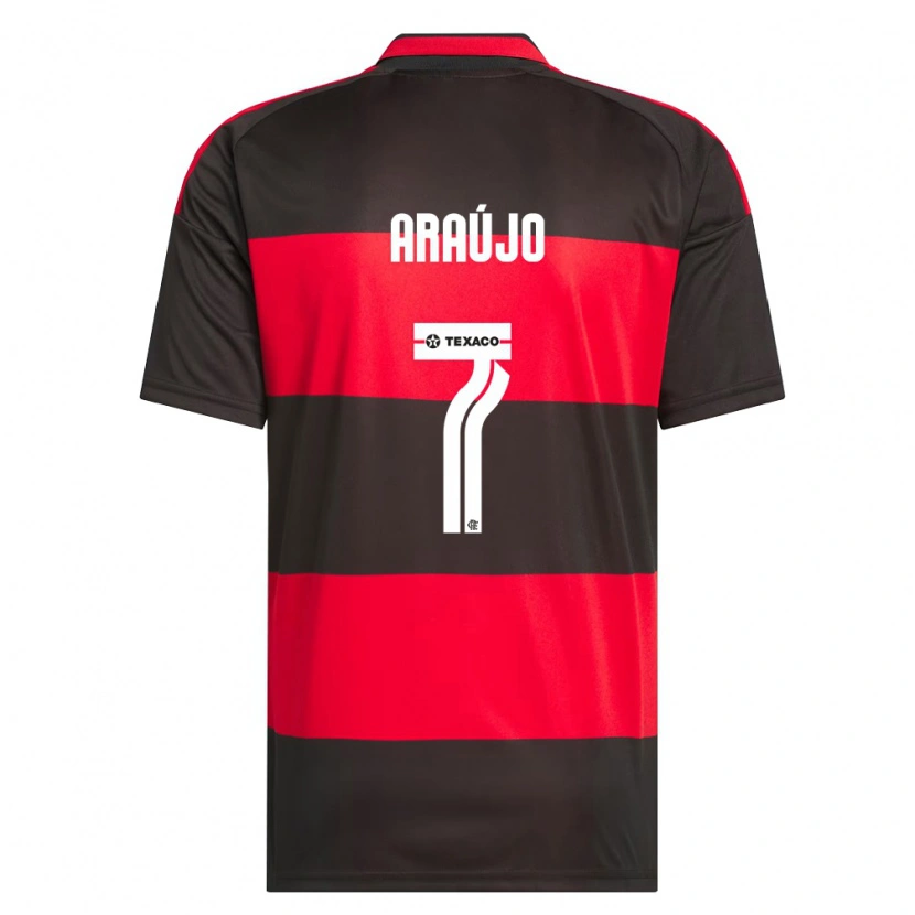Danxen Damen Luiz Araújo #7 Rot Schwarz Weiß Heimtrikot Trikot 2026/27 T-Shirt