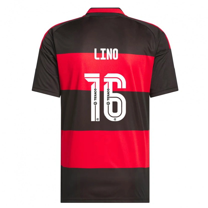 Danxen Damen Samuel Lino #16 Rot Schwarz Weiß Heimtrikot Trikot 2026/27 T-Shirt