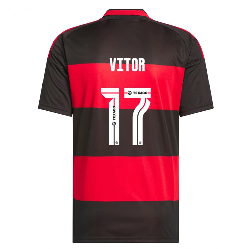 Danxen Damen João Vitor #17 Rot Schwarz Weiß Heimtrikot Trikot 2026/27 T-Shirt