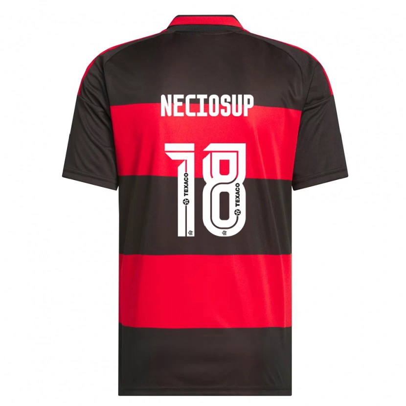 Danxen Damen Adriano Neciosup #18 Rot Schwarz Weiß Heimtrikot Trikot 2026/27 T-Shirt