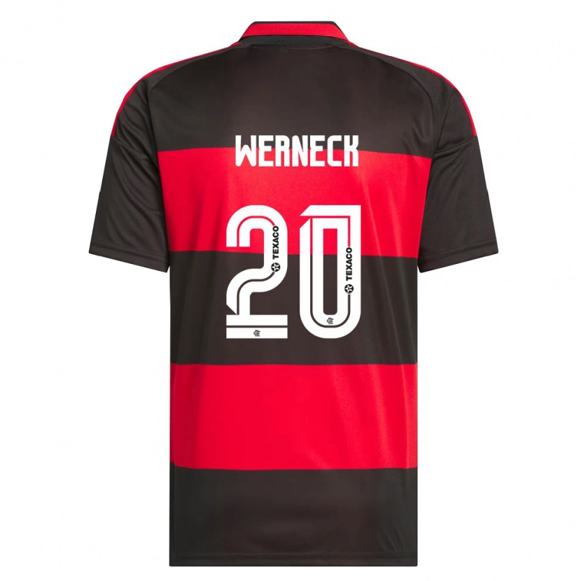Danxen Damen Gabriel Werneck #20 Rot Schwarz Weiß Heimtrikot Trikot 2026/27 T-Shirt