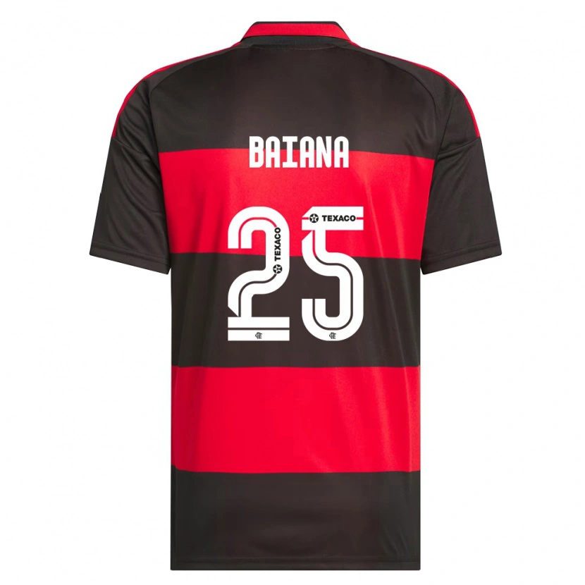 Danxen Damen Larissa Baiana #25 Rot Schwarz Weiß Heimtrikot Trikot 2026/27 T-Shirt