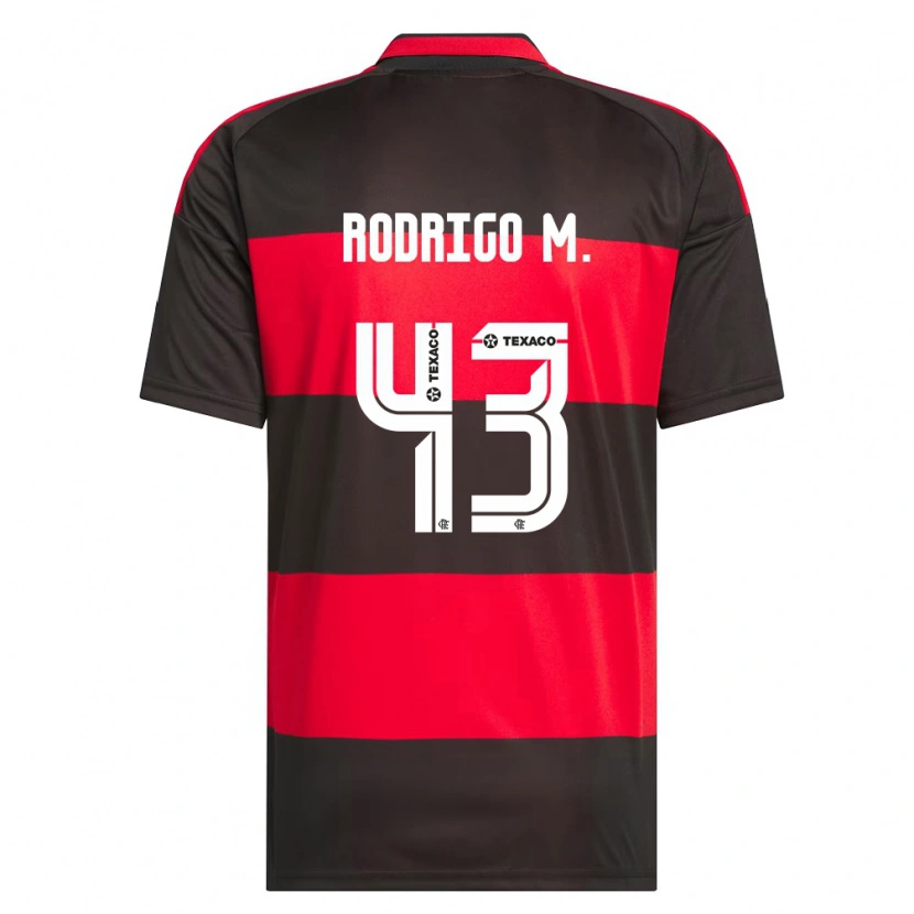 Danxen Damen Rodrigo Muniz #43 Rot Schwarz Weiß Heimtrikot Trikot 2026/27 T-Shirt