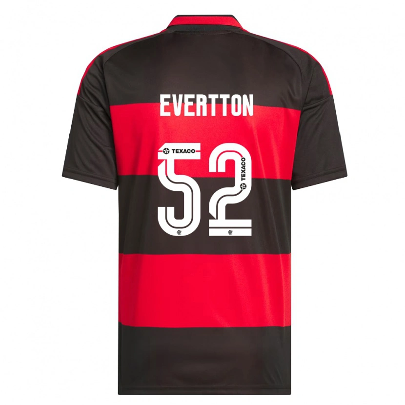 Danxen Damen Evertton Araújo #52 Rot Schwarz Weiß Heimtrikot Trikot 2026/27 T-Shirt