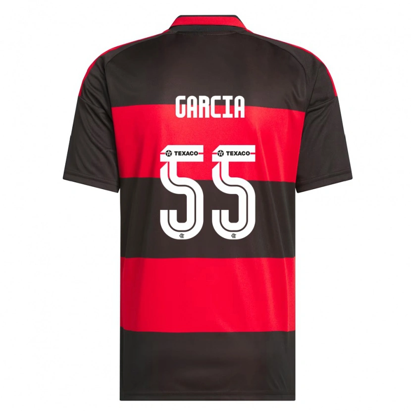 Danxen Damen Caio Garcia #55 Rot Schwarz Weiß Heimtrikot Trikot 2026/27 T-Shirt