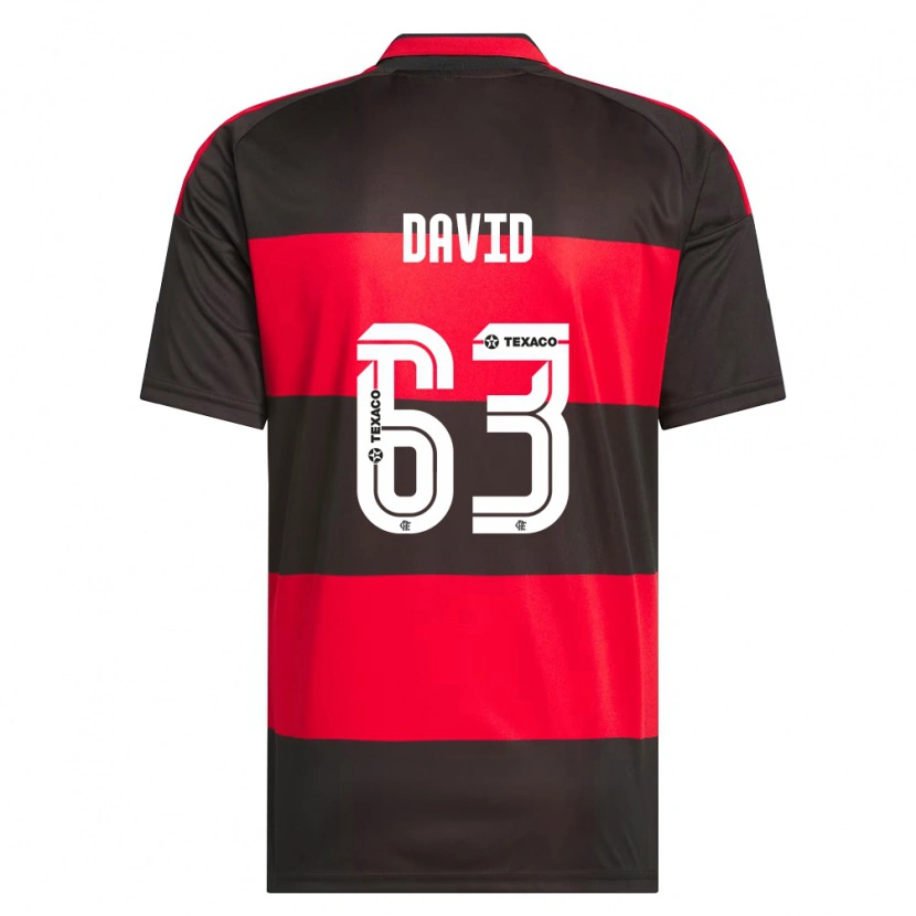 Danxen Damen David Viana De Oliveira #63 Rot Schwarz Weiß Heimtrikot Trikot 2026/27 T-Shirt