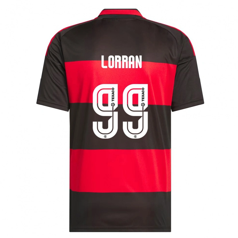 Danxen Damen Lorran Lucas Pereira De Sousa #99 Rot Schwarz Weiß Heimtrikot Trikot 2026/27 T-Shirt
