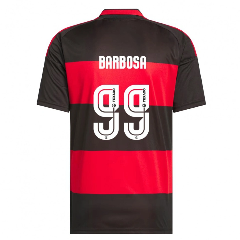Danxen Damen Gabriel Barbosa #99 Rot Schwarz Weiß Heimtrikot Trikot 2026/27 T-Shirt