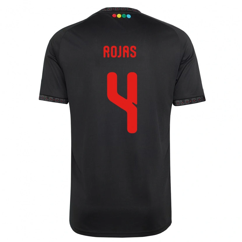 Danxen Damen Javier Rojas #4 Schwarz Rot Auswärtstrikot Trikot 2026/27 T-Shirt