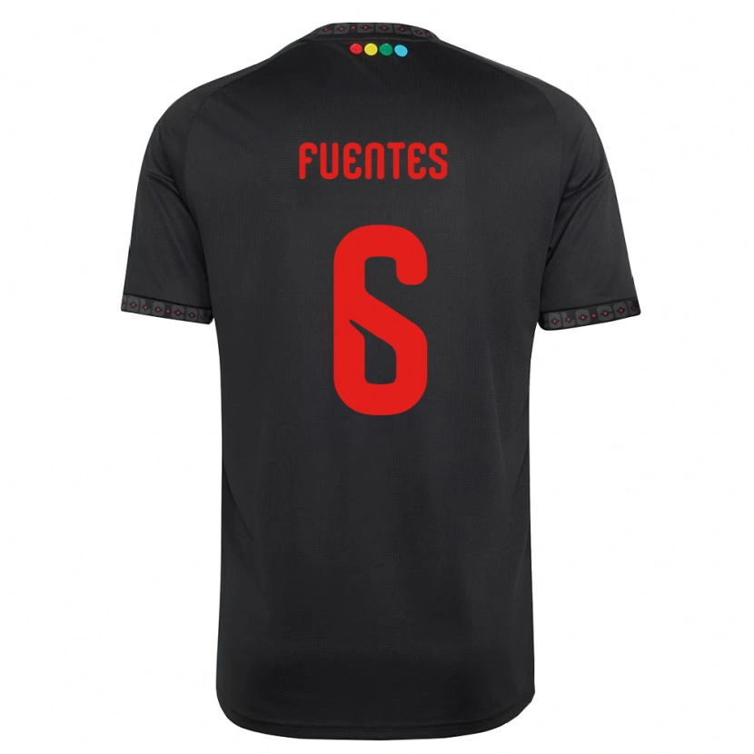 Danxen Damen César Fuentes #6 Schwarz Rot Auswärtstrikot Trikot 2026/27 T-Shirt