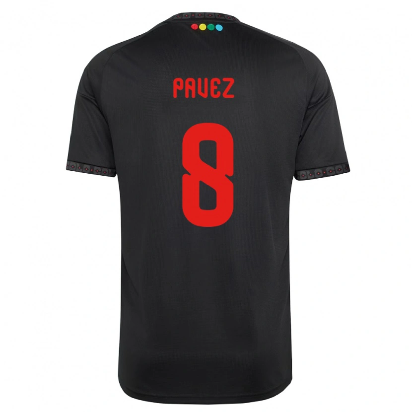 Danxen Damen Esteban Pavez #8 Schwarz Rot Auswärtstrikot Trikot 2026/27 T-Shirt