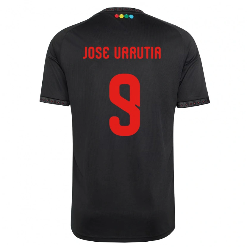 Danxen Damen María José Urrutia #9 Schwarz Rot Auswärtstrikot Trikot 2026/27 T-Shirt