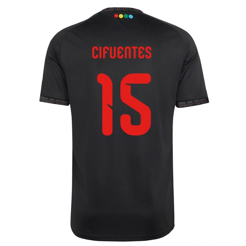 Danxen Damen Anaís Cifuentes #15 Schwarz Rot Auswärtstrikot Trikot 2026/27 T-Shirt