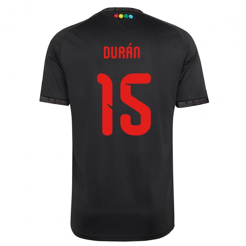 Danxen Damen José Durán #15 Schwarz Rot Auswärtstrikot Trikot 2026/27 T-Shirt