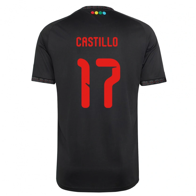 Danxen Damen Fabián Castillo #17 Schwarz Rot Auswärtstrikot Trikot 2026/27 T-Shirt