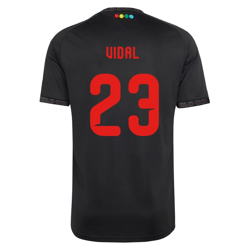 Danxen Damen Arturo Vidal #23 Schwarz Rot Auswärtstrikot Trikot 2026/27 T-Shirt