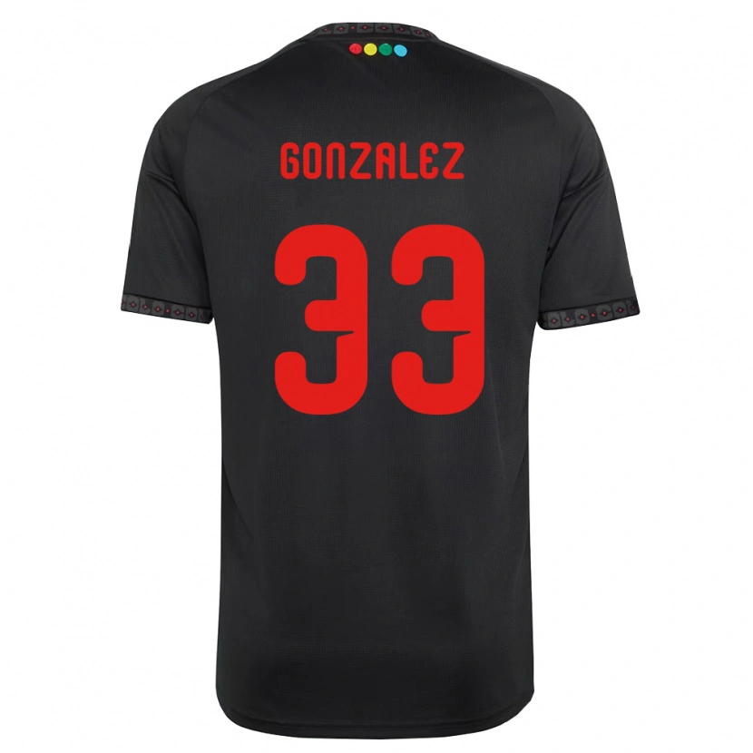 Danxen Damen Ramiro González #33 Schwarz Rot Auswärtstrikot Trikot 2026/27 T-Shirt