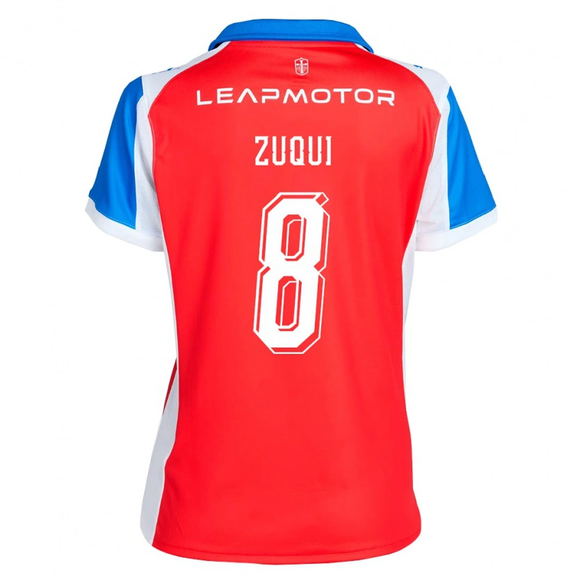Danxen Damen Fernando Zuqui #8 Rot Blau Auswärtstrikot Trikot 2026/27 T-Shirt