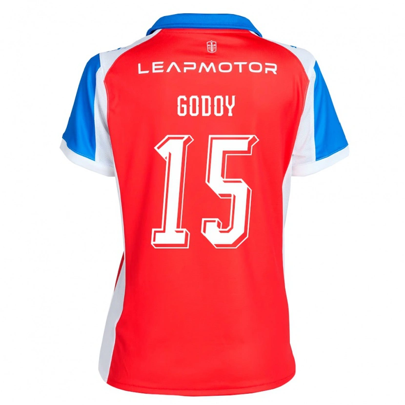 Danxen Damen Martín Godoy #15 Rot Blau Auswärtstrikot Trikot 2026/27 T-Shirt