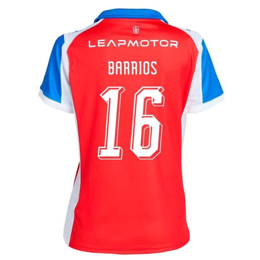 Danxen Damen Martín Barrios #16 Rot Blau Auswärtstrikot Trikot 2026/27 T-Shirt
