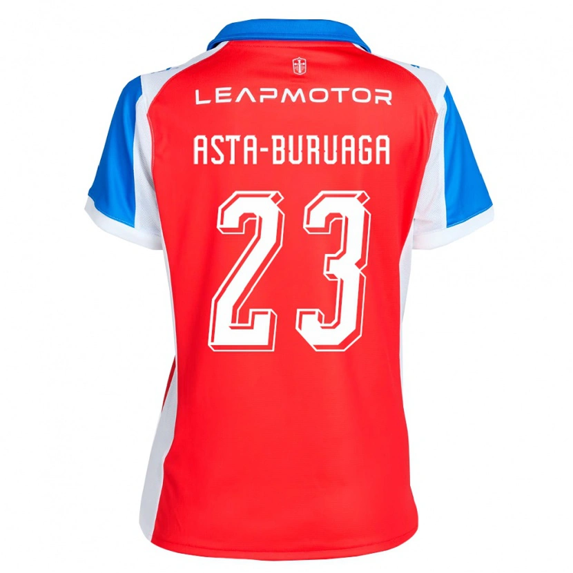 Danxen Damen Tomás Asta-Buruaga #23 Rot Blau Auswärtstrikot Trikot 2026/27 T-Shirt
