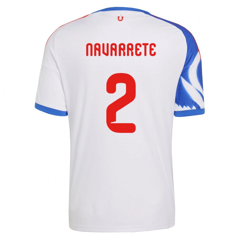 Danxen Damen Daniel Navarrete #2 Weiß Marineblau Auswärtstrikot Trikot 2026/27 T-Shirt