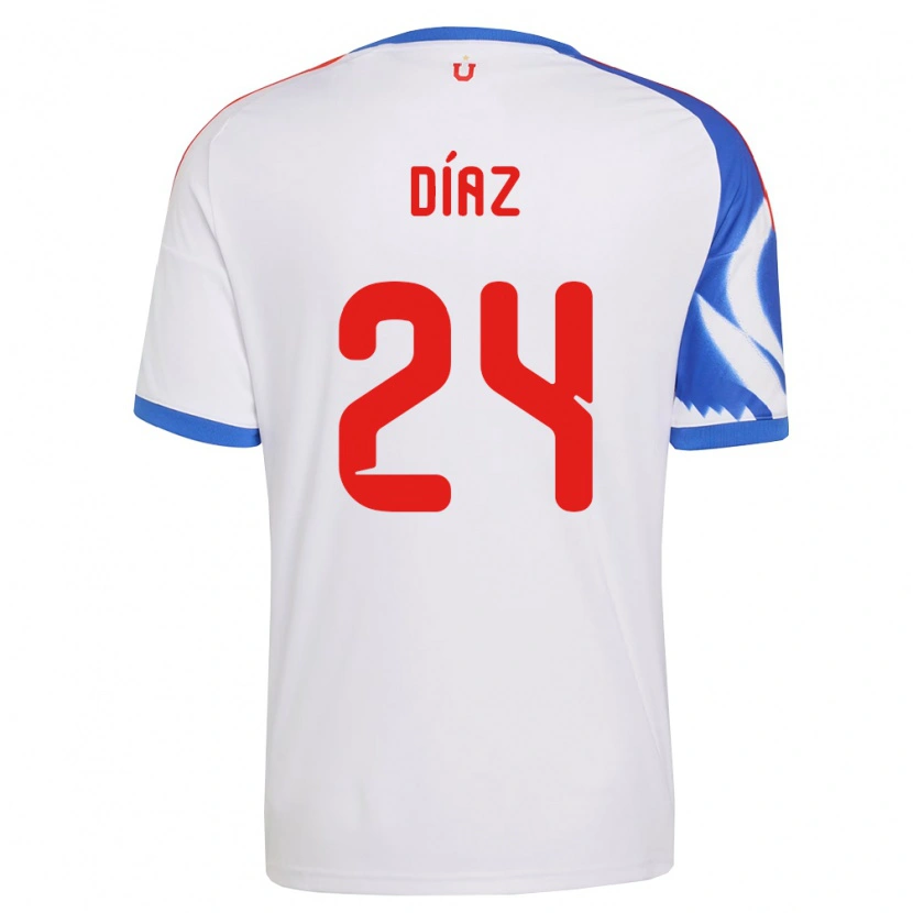Danxen Damen Antonio Díaz #24 Weiß Marineblau Auswärtstrikot Trikot 2026/27 T-Shirt