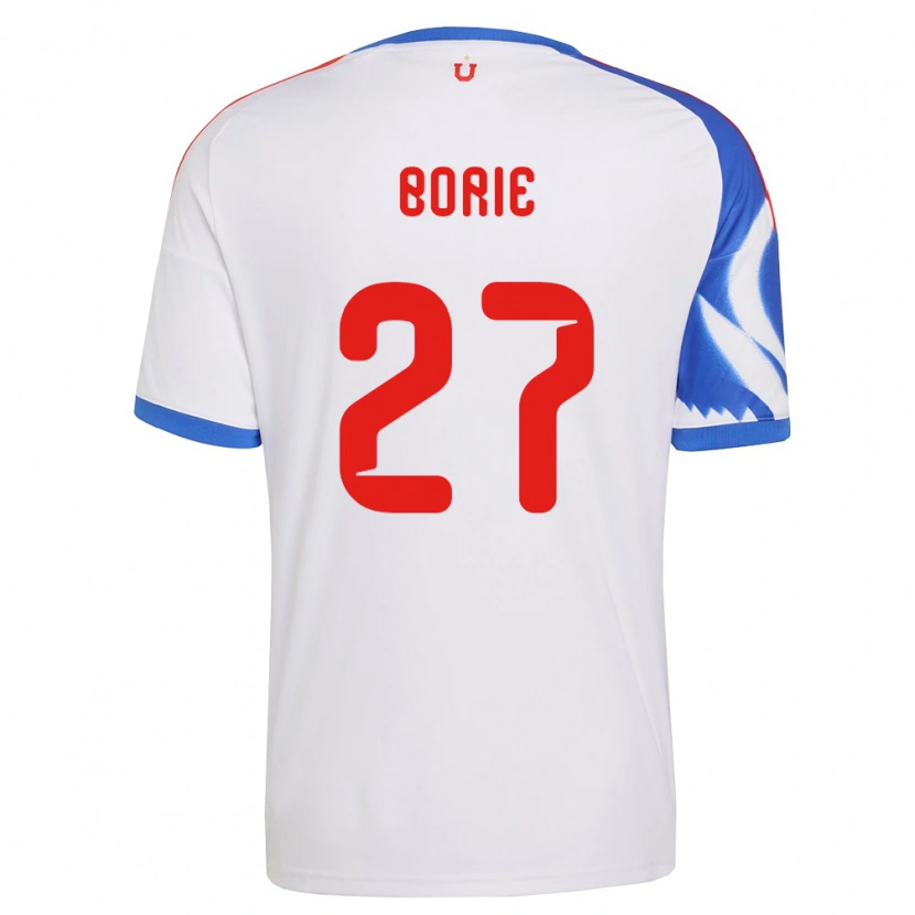 Danxen Damen Emilie Borie #27 Weiß Marineblau Auswärtstrikot Trikot 2026/27 T-Shirt