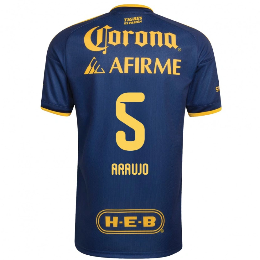 Danxen Damen César Araújo #5 Königsblau Gelb Auswärtstrikot Trikot 2026/27 T-Shirt