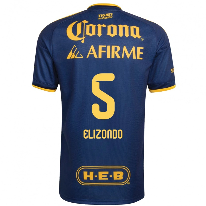 Danxen Damen Fernanda Elizondo #5 Königsblau Gelb Auswärtstrikot Trikot 2026/27 T-Shirt