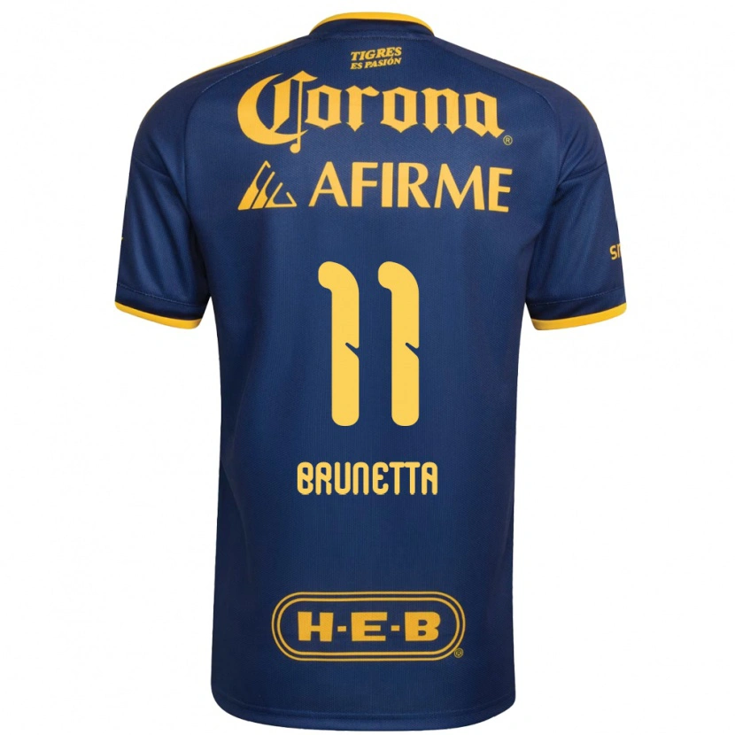 Danxen Damen Juan Brunetta #11 Königsblau Gelb Auswärtstrikot Trikot 2026/27 T-Shirt