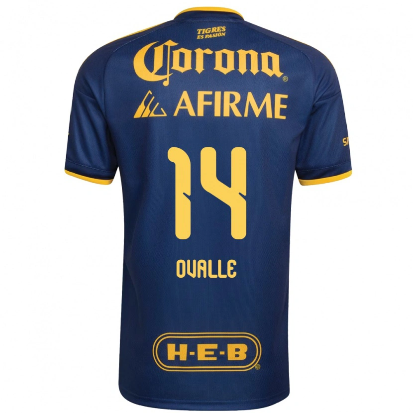 Danxen Damen Lizbeth Ovalle #14 Königsblau Gelb Auswärtstrikot Trikot 2026/27 T-Shirt