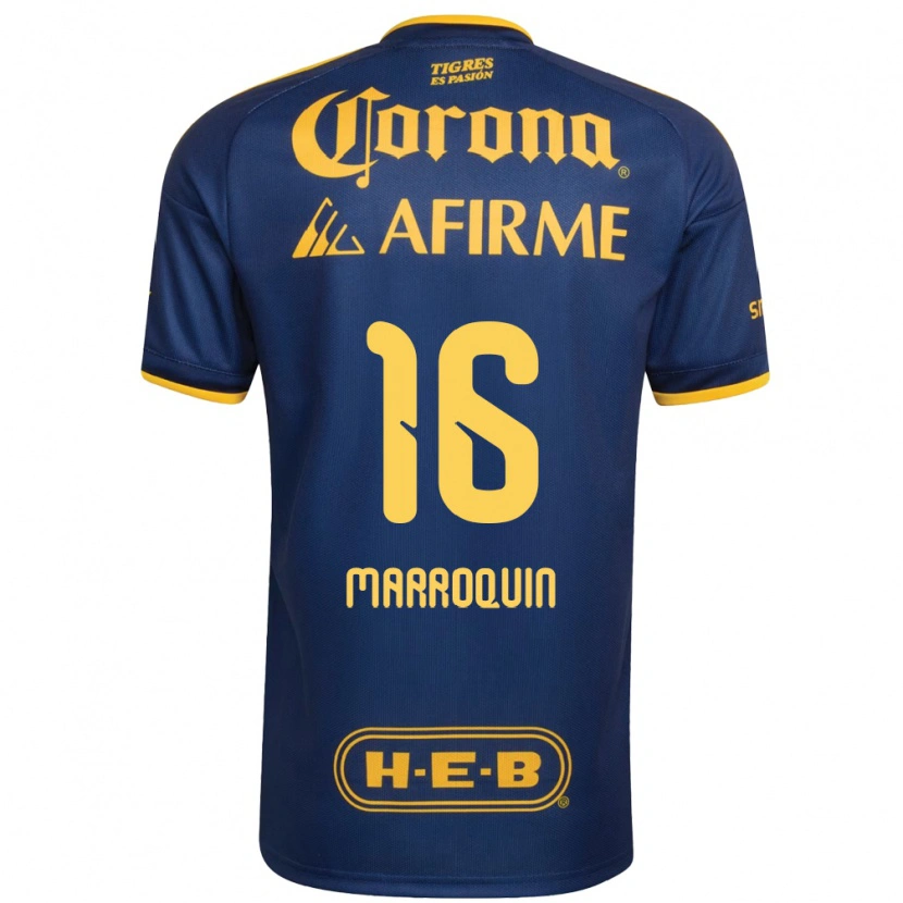 Danxen Damen Ammanda Marroquin #16 Königsblau Gelb Auswärtstrikot Trikot 2026/27 T-Shirt