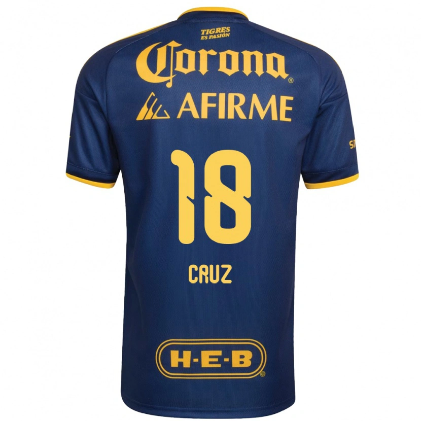 Danxen Damen Belen Cruz #18 Königsblau Gelb Auswärtstrikot Trikot 2026/27 T-Shirt