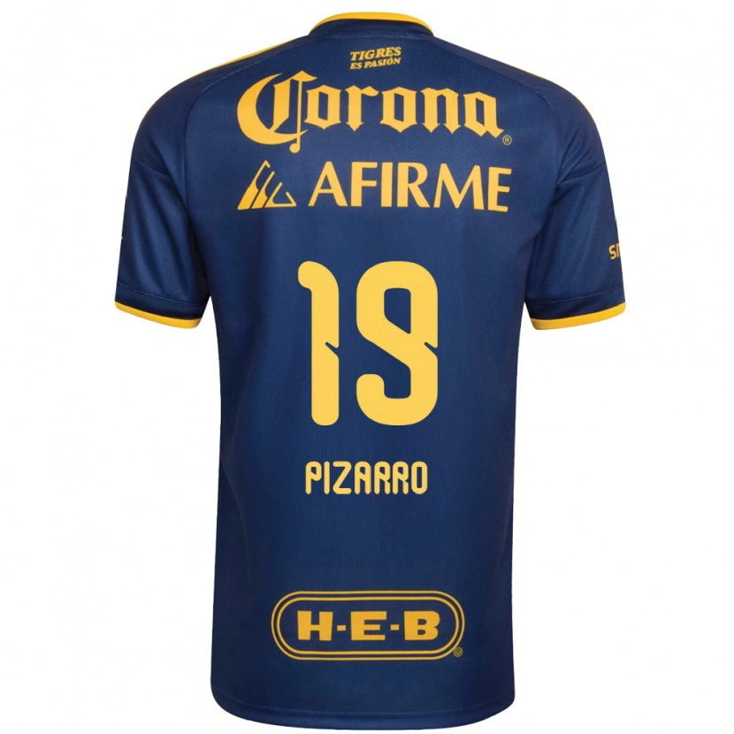 Danxen Damen Guido Pizarro #19 Königsblau Gelb Auswärtstrikot Trikot 2026/27 T-Shirt