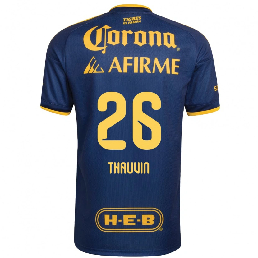 Danxen Damen Florian Thauvin #26 Königsblau Gelb Auswärtstrikot Trikot 2026/27 T-Shirt