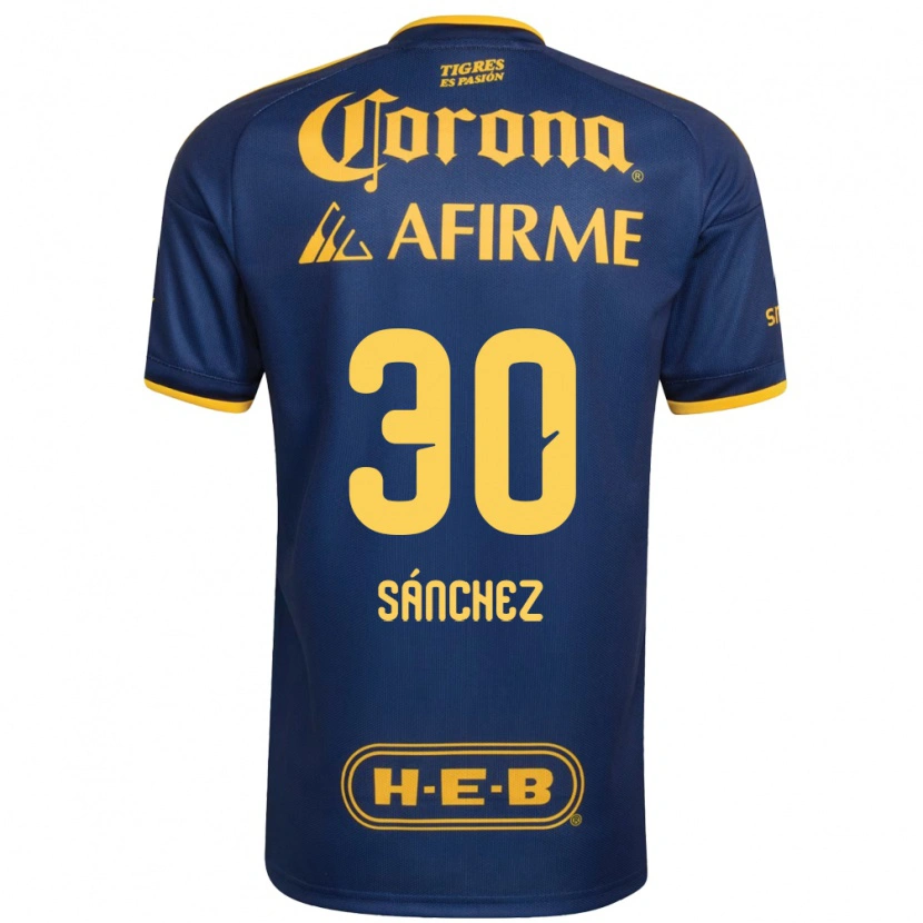 Danxen Damen Diego Sánchez #30 Königsblau Gelb Auswärtstrikot Trikot 2026/27 T-Shirt