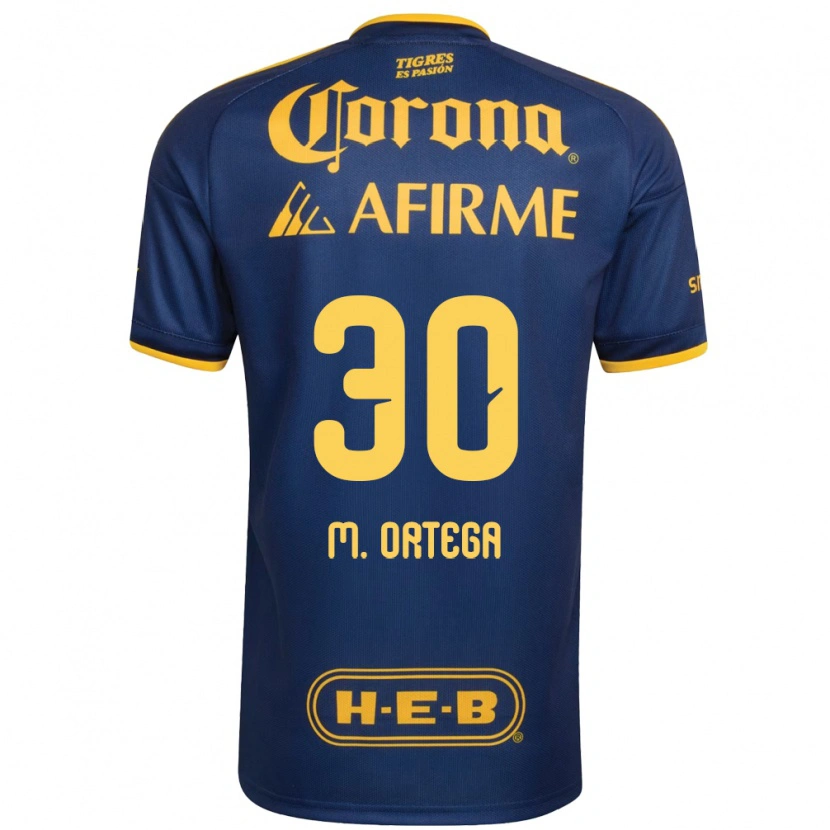 Danxen Damen Miguel Ortega #30 Königsblau Gelb Auswärtstrikot Trikot 2026/27 T-Shirt