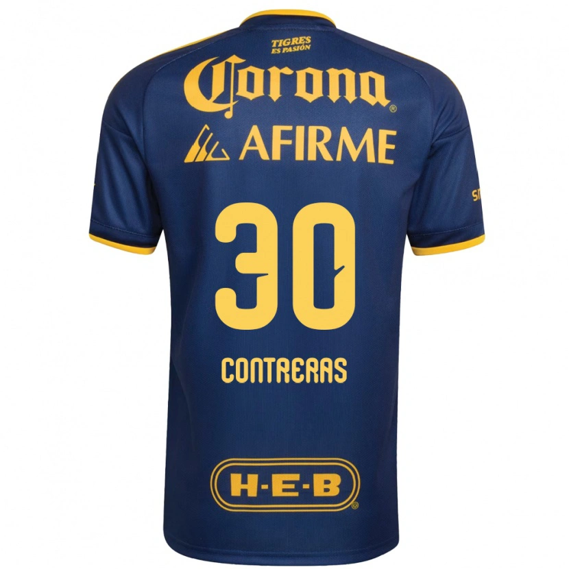 Danxen Damen Lizeth Contreras #30 Königsblau Gelb Auswärtstrikot Trikot 2026/27 T-Shirt