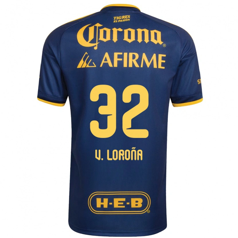 Danxen Damen Vladímir Loroña #32 Königsblau Gelb Auswärtstrikot Trikot 2026/27 T-Shirt