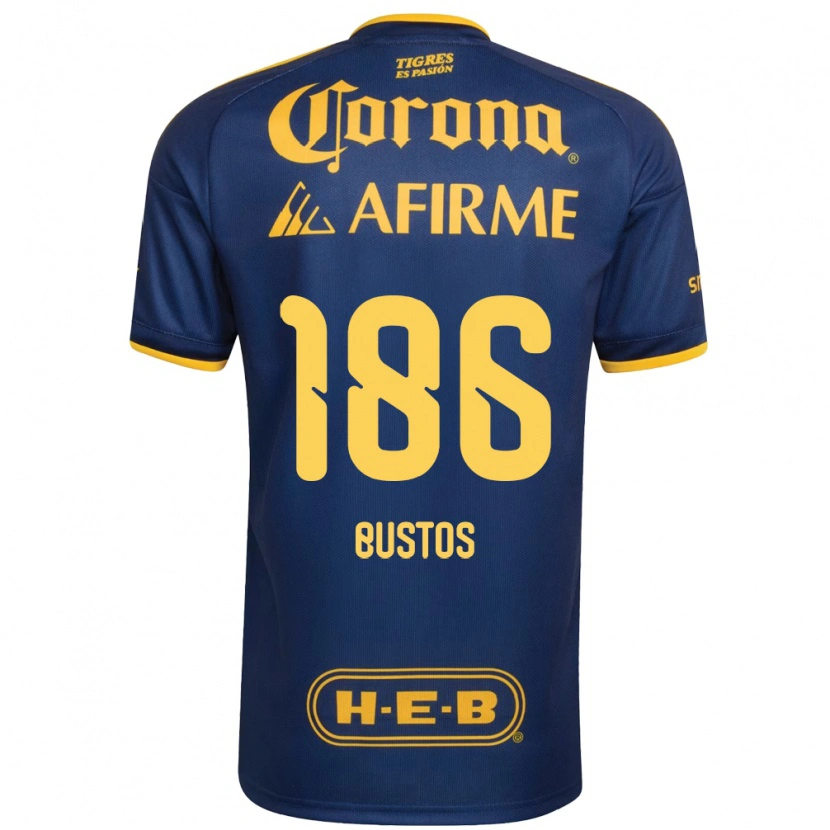 Danxen Damen Maximiliano Bustos #186 Königsblau Gelb Auswärtstrikot Trikot 2026/27 T-Shirt