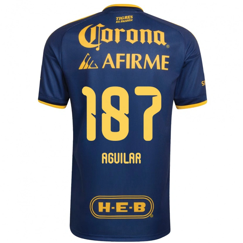 Danxen Damen Manuel Aguilar #187 Königsblau Gelb Auswärtstrikot Trikot 2026/27 T-Shirt