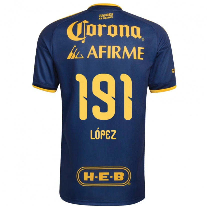 Danxen Damen Adrián López #191 Königsblau Gelb Auswärtstrikot Trikot 2026/27 T-Shirt