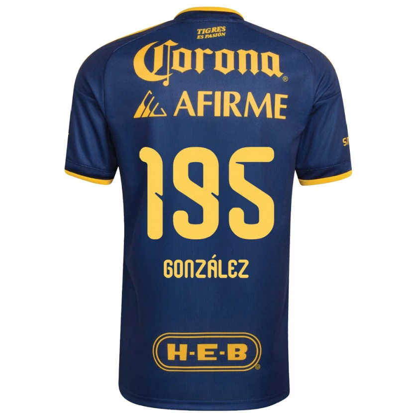 Danxen Damen Germán González #195 Königsblau Gelb Auswärtstrikot Trikot 2026/27 T-Shirt