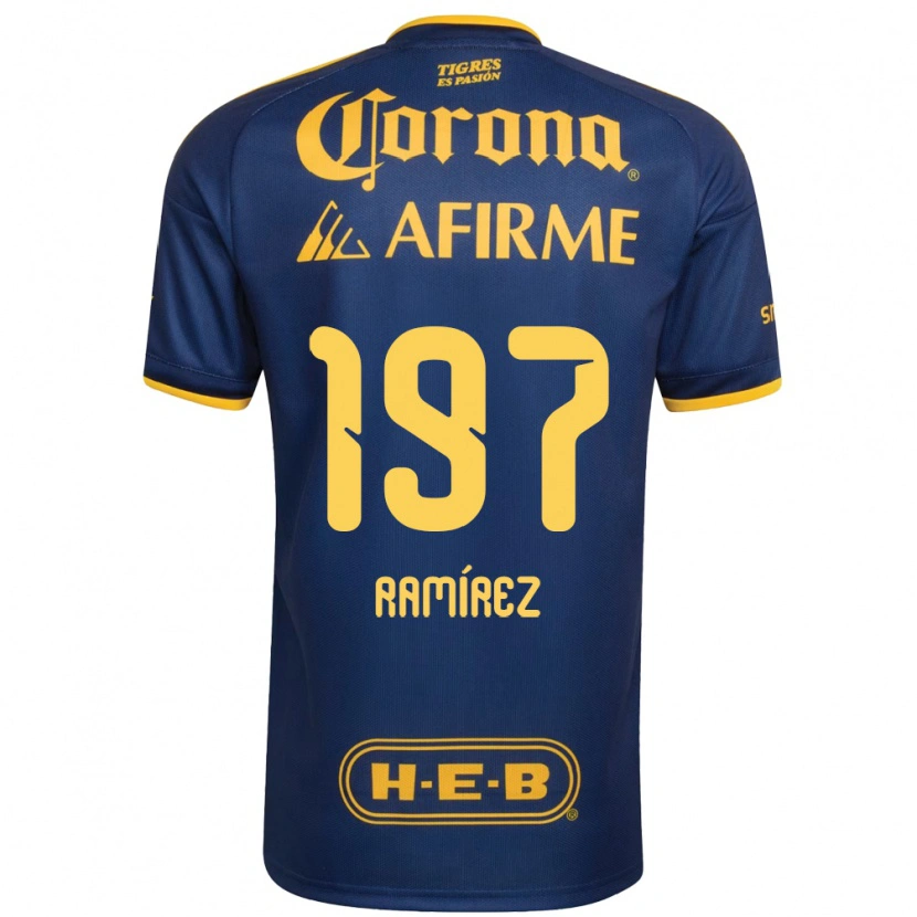 Danxen Damen Ángel Ramírez #197 Königsblau Gelb Auswärtstrikot Trikot 2026/27 T-Shirt