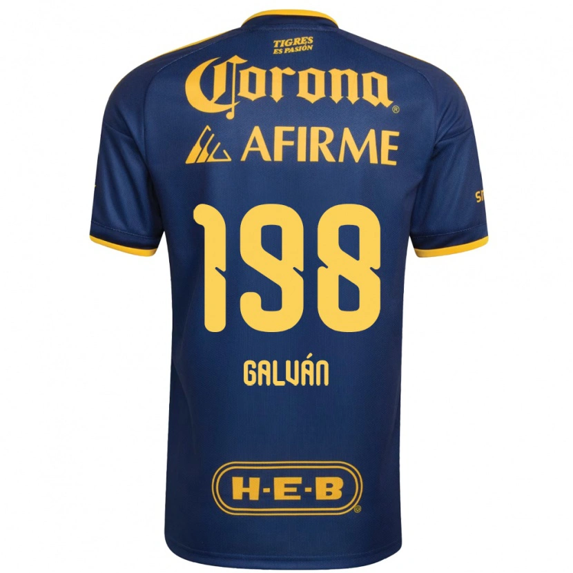 Danxen Damen Isac Galván #198 Königsblau Gelb Auswärtstrikot Trikot 2026/27 T-Shirt
