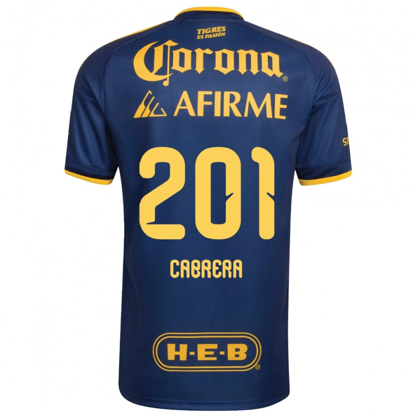 Danxen Damen Jorge Cabrera #201 Königsblau Gelb Auswärtstrikot Trikot 2026/27 T-Shirt