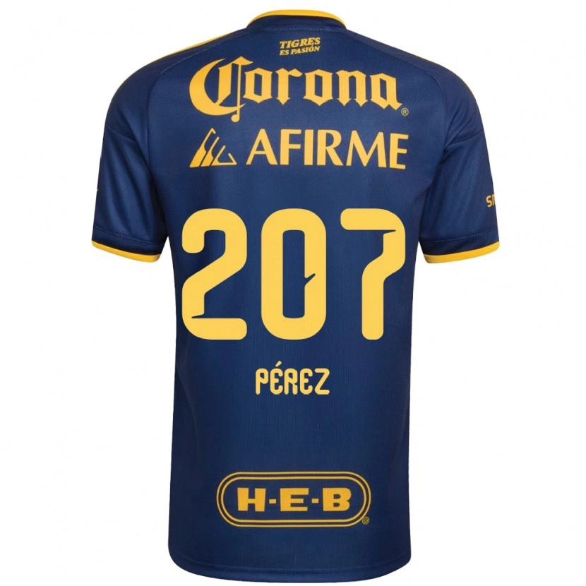 Danxen Damen Samuel Pérez #207 Königsblau Gelb Auswärtstrikot Trikot 2026/27 T-Shirt
